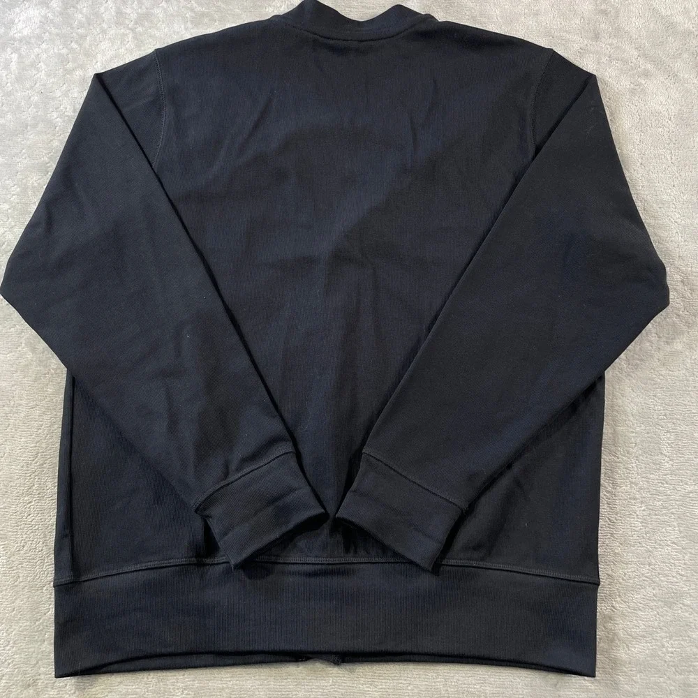 Nike Cardigan Mens Medium Black V Neck Button Casual Minimalist School Golf